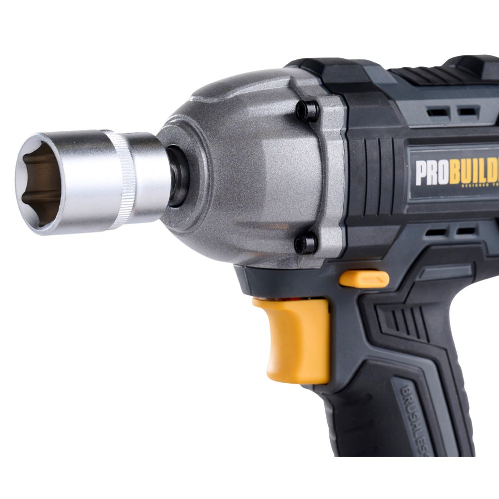 Probuilder harjadeta akulöökmutrikeeraja, 18 V, 500 Nm, ilma aku ja laadijata