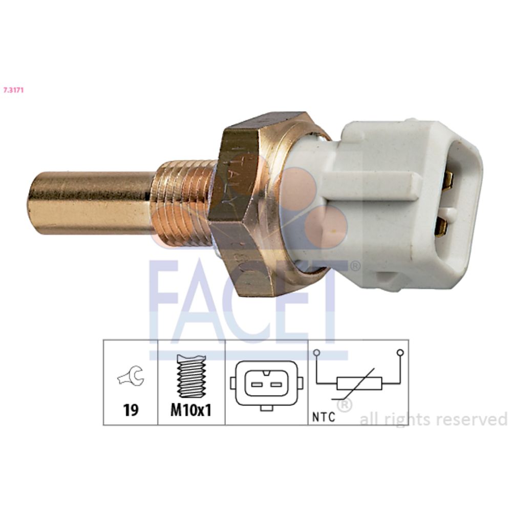 Sensor, kylvätsketemperatur 37-3314