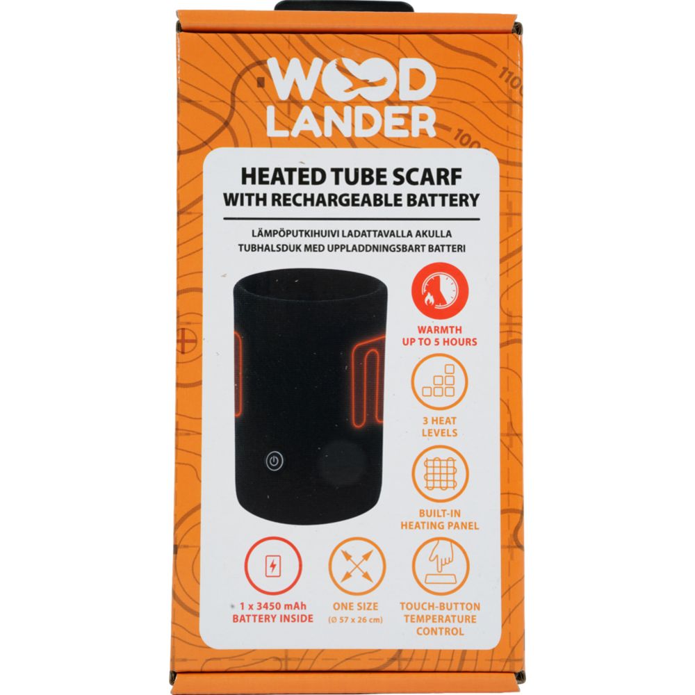 Woodlander akutoitel soojendusega kaelussall USB-C must