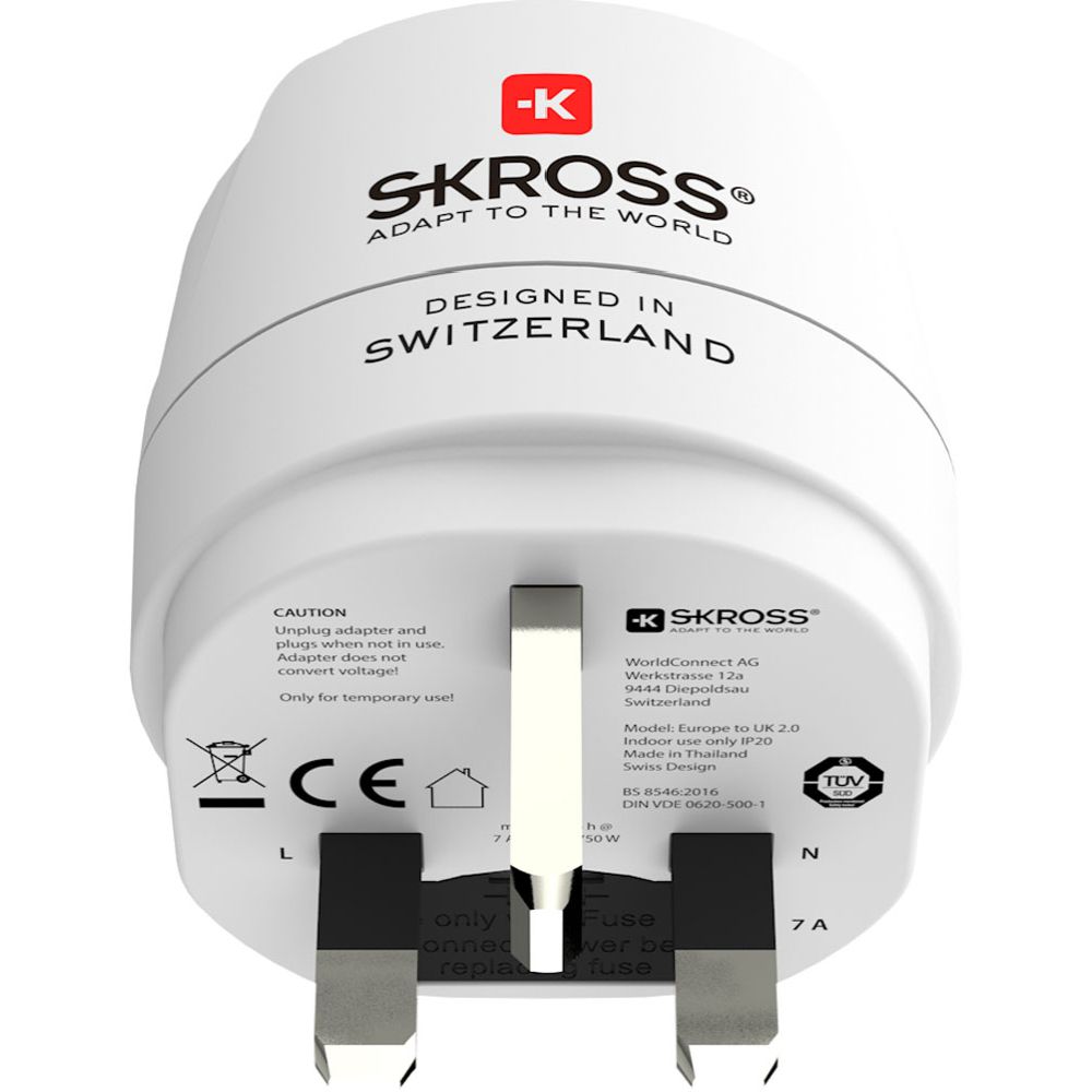 Skross matka-adapteri Eurooppa -> UK