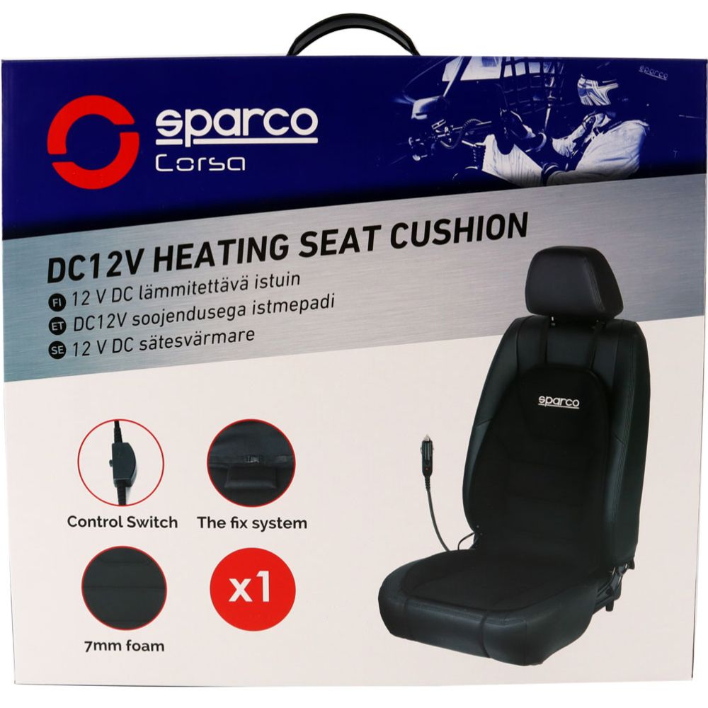 Sparco Lämmitettävä istuinsuoja 12 V
