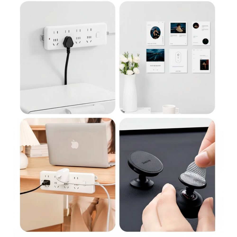 Mag-Pro pyöreä kiinnitystarra 20 mm 36 kpl läpinäkyvä