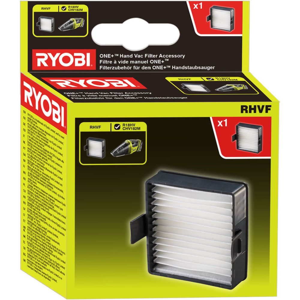 Ryobi ONE+ käsitolmuimeja varufilter, RHVF