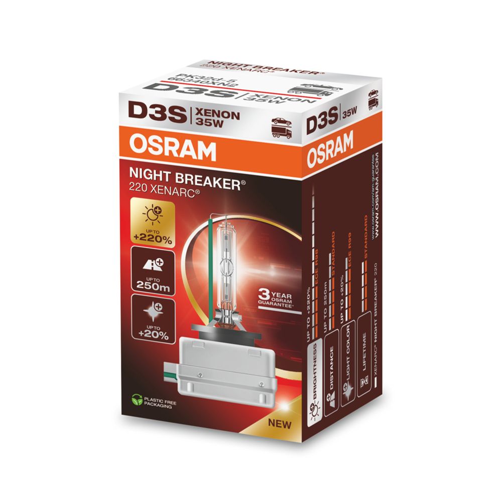 Osram Night Breaker Laser Xenarc Xenon-D3S +220% 42 V / 35 W