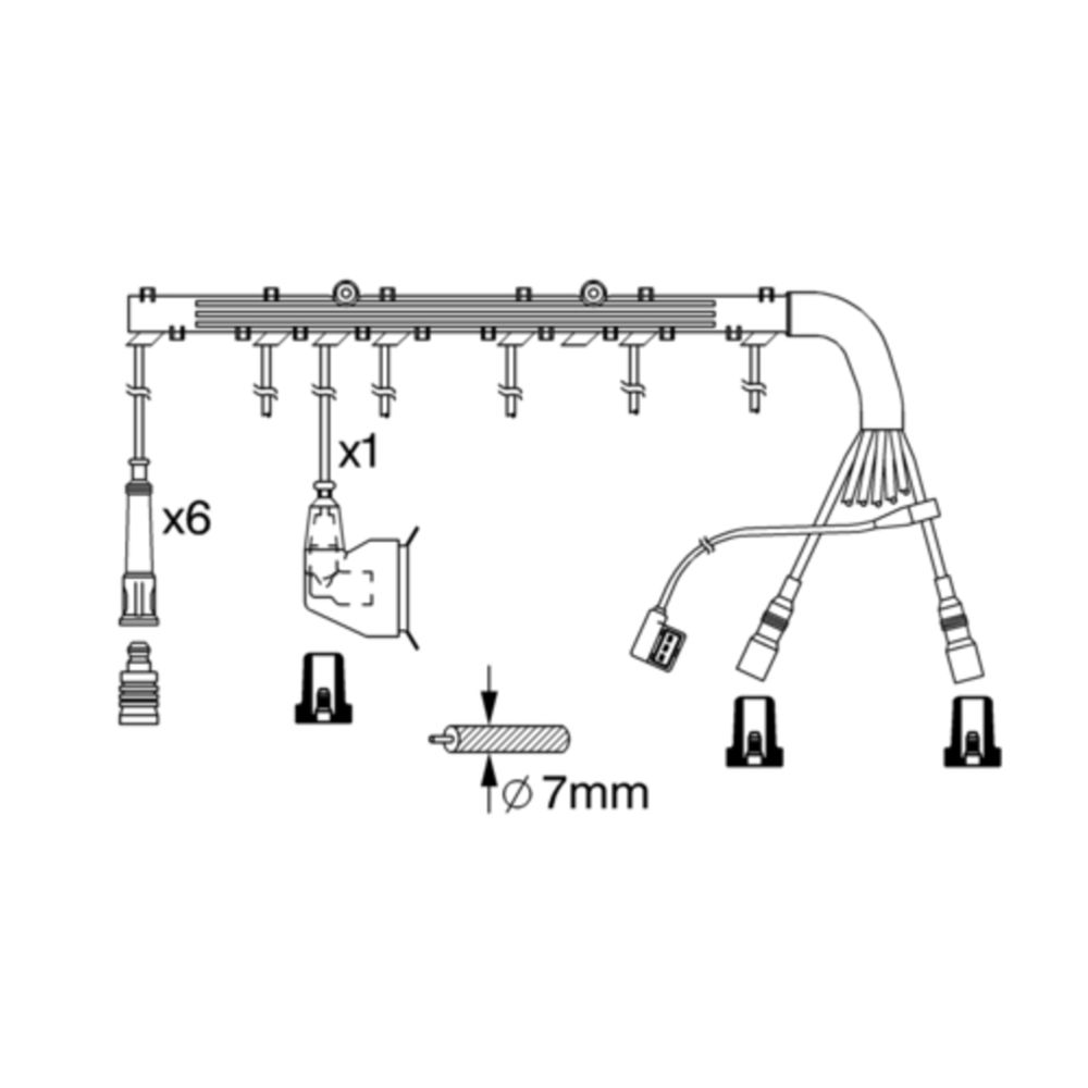 Süütejuhtmete komplekt 11-2243