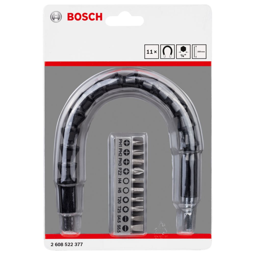 Bosch ruuvauskärkisarja 300 mm pidennyksellä 11 osaa