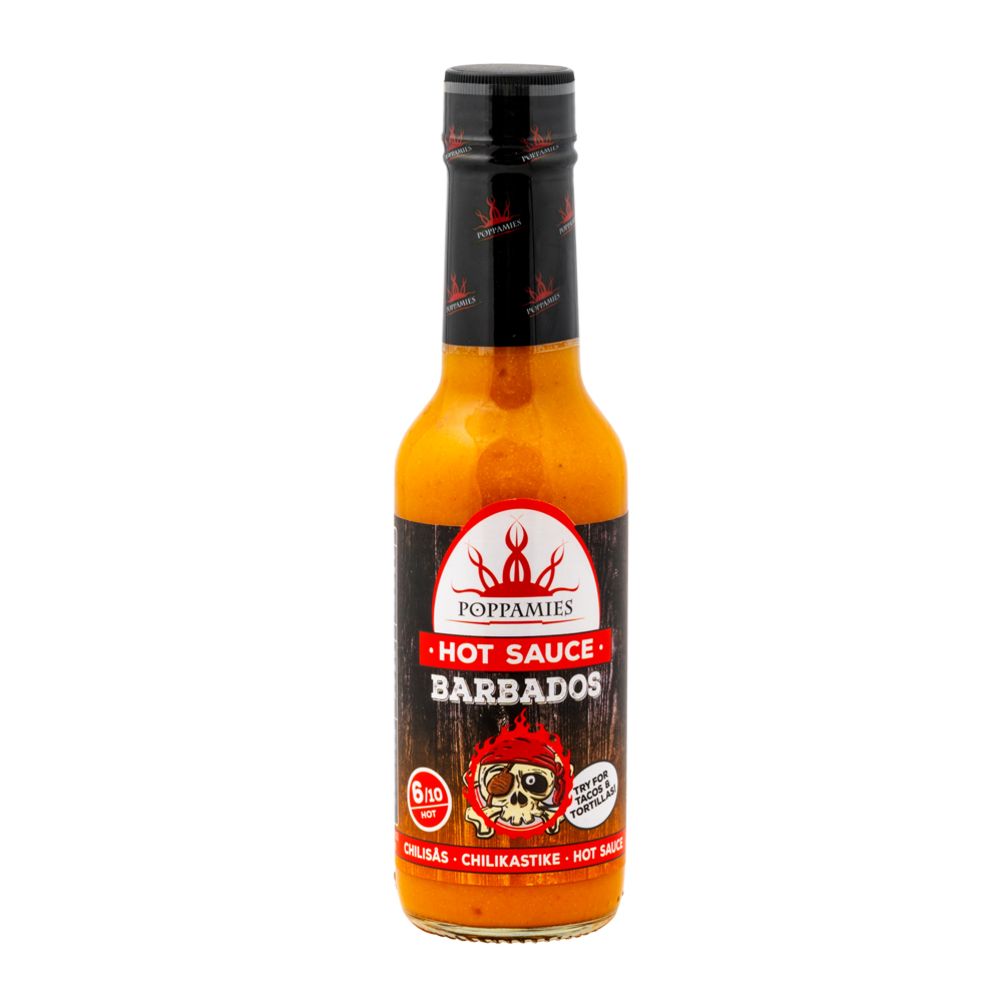Poppamies Hot Sauce Barbados chilisås 150 ml