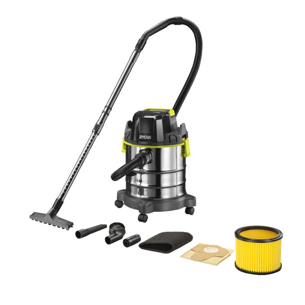 Ryobi ONE+ grovdammsugare våt/torr R18WDV-0 utan batteri