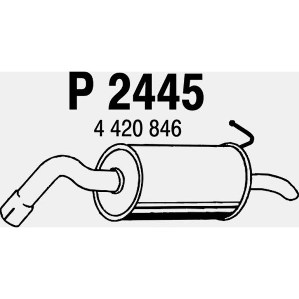 Takaäänenvaimentaja 14-02445