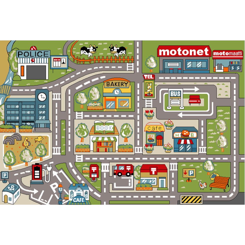 Motonet Liikennematto 100x150 cm