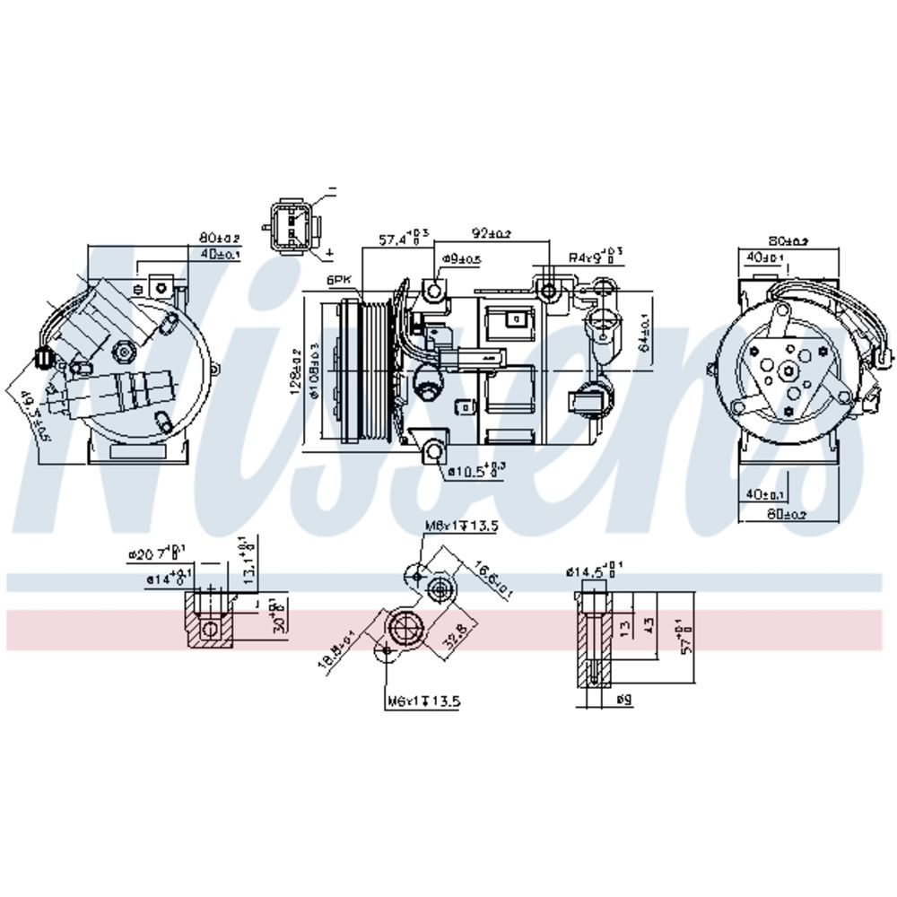 Ilmastointilaitteen kompressori 30-04001