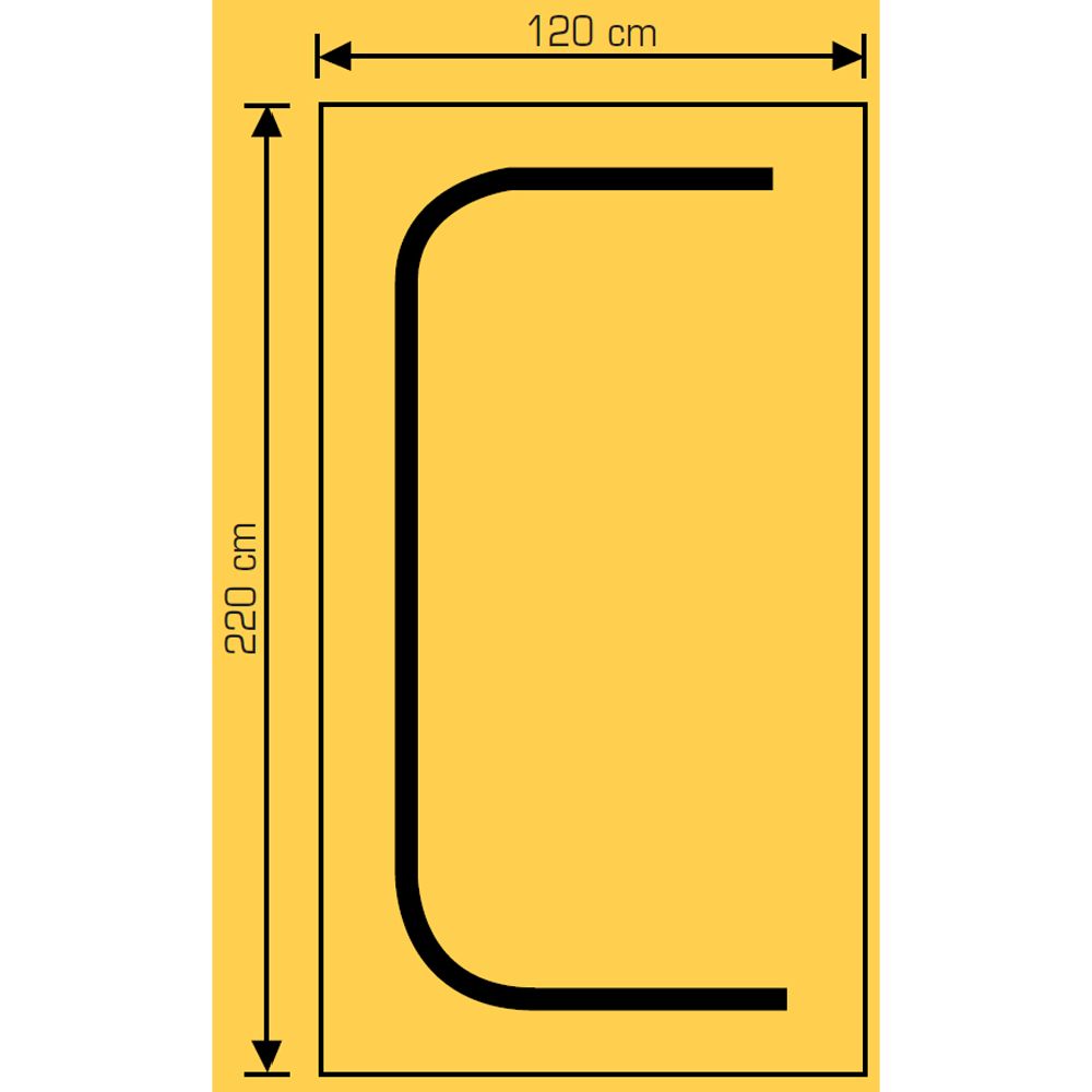 Finbullet dammskyddsdörr C-modell 120 x 220 cm