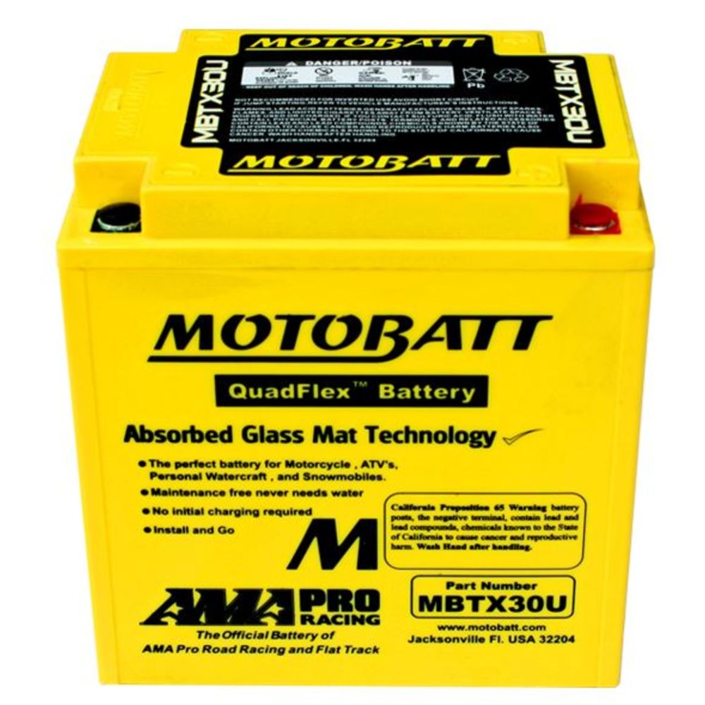 Motobatt MC-batteri 12 V 32 Ah MBTX30U