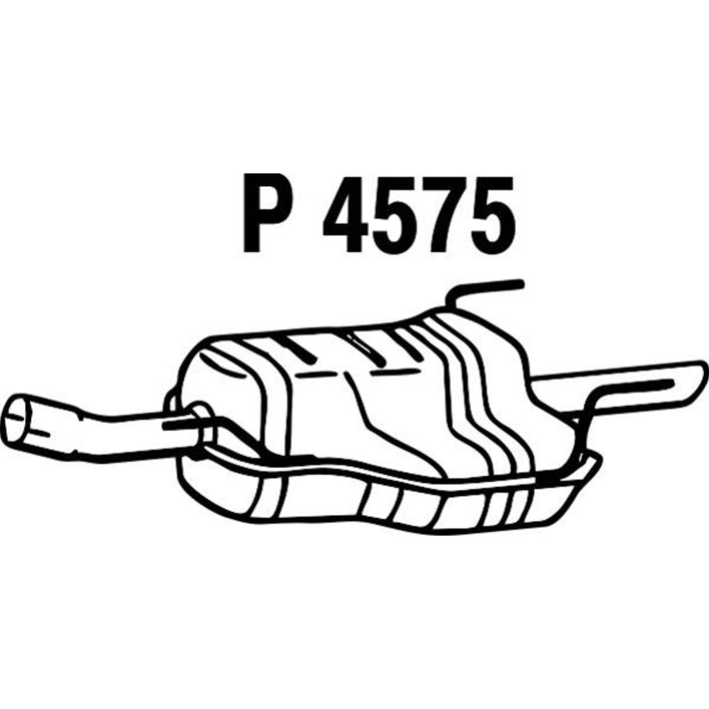 Bakre ljuddämpare 14-4464
