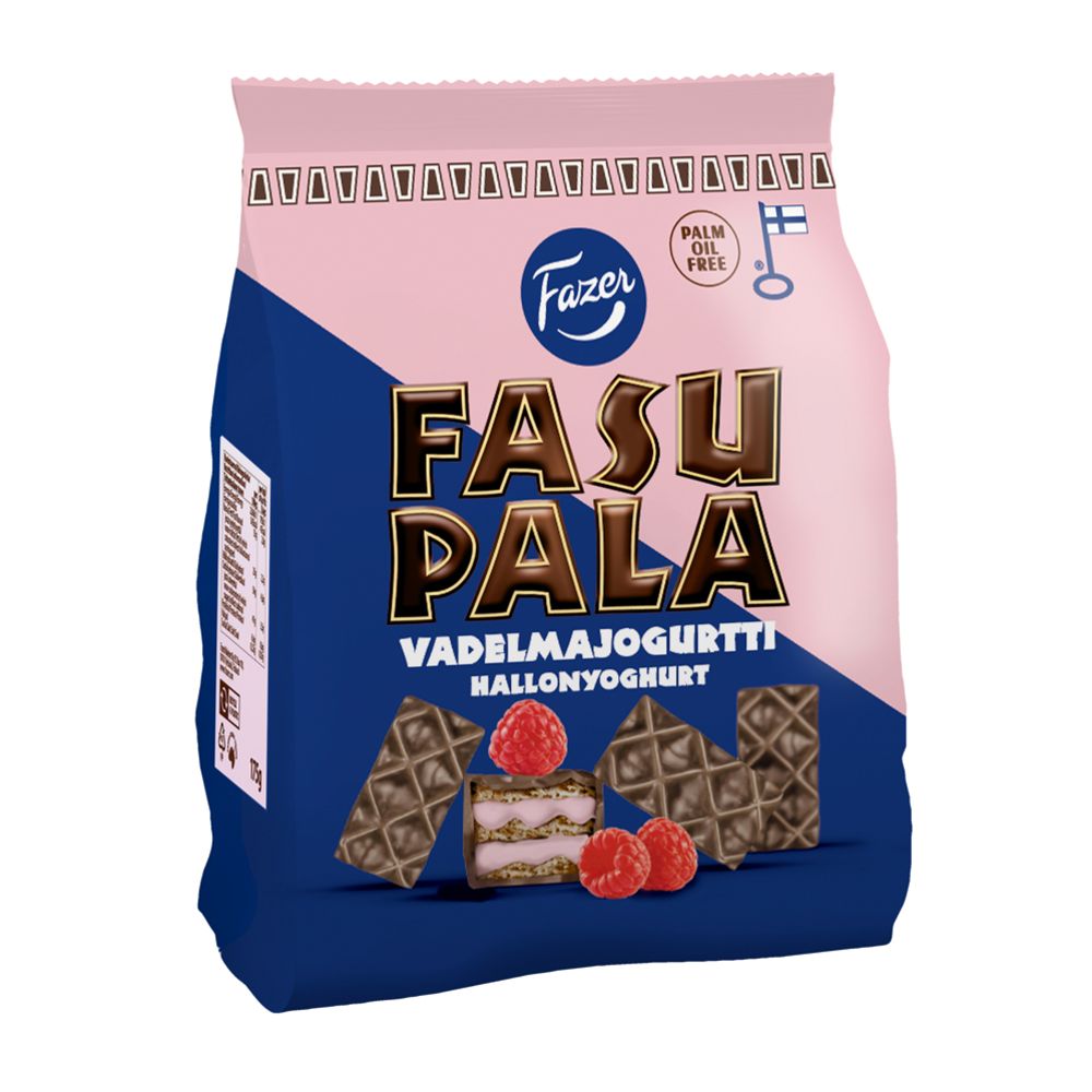 Fasupala Vadelmajogurtti Vohvelikeksi 175 g