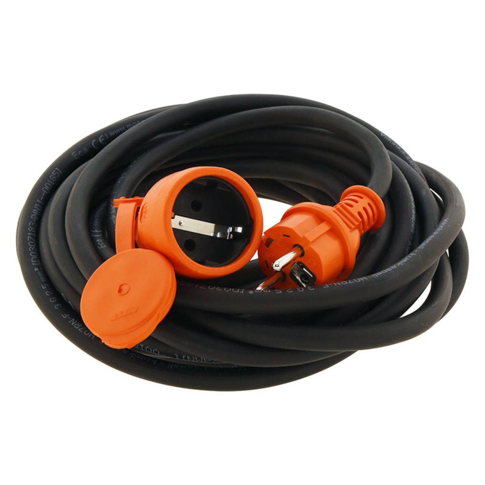 Airam 1-osaline pikendusjuhe, kummikaabel, 10 m, 3 x 2,5 mm², IP44