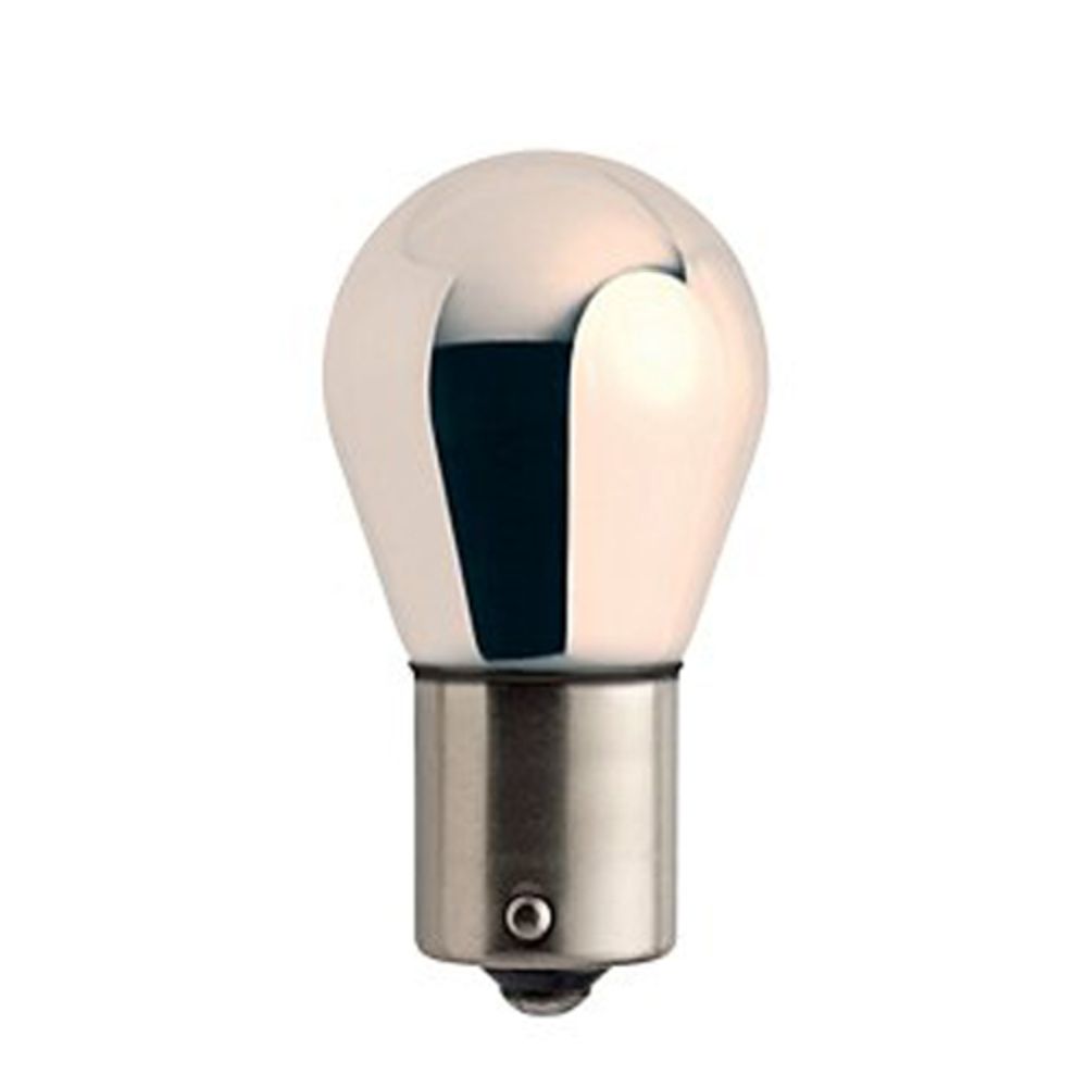 Philips SilverVision BAU15s metallsockellampa 12 V/21 W PY21W krom/orange 150° 2 st.