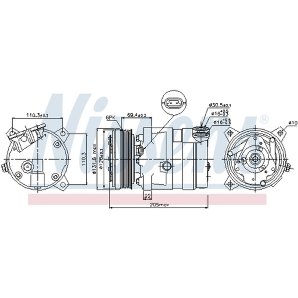 Ilmastointilaitteen kompressori 30-00179