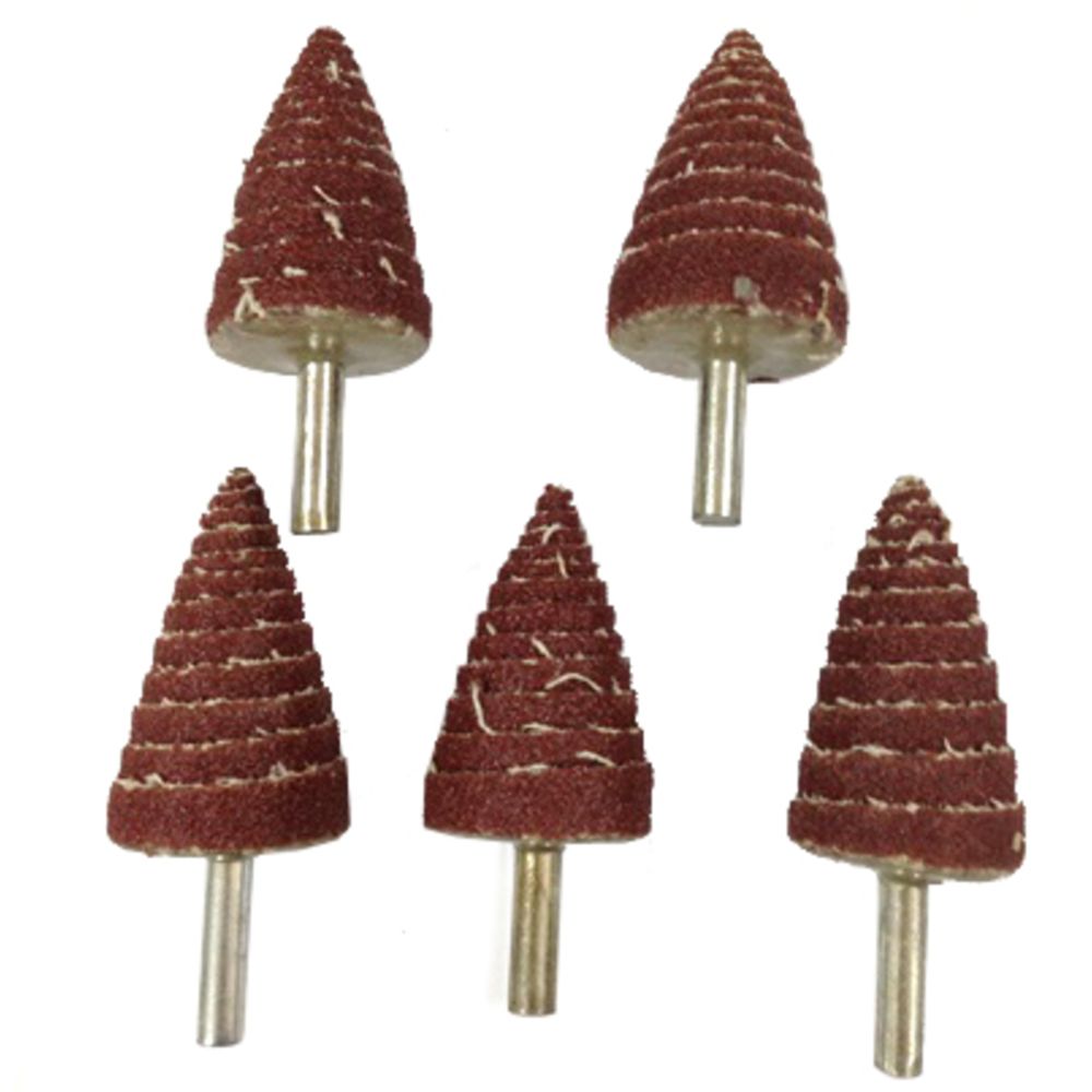 Slipkonor 5 st. 30 mm med 6 mm skaft