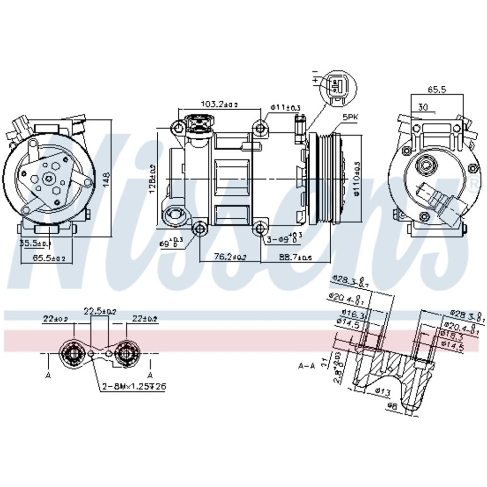Ilmastointilaitteen kompressori 30-00144