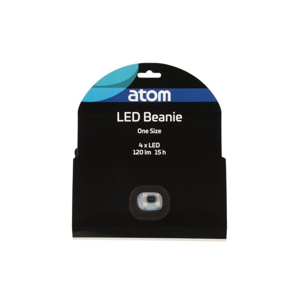Atom Pipo LED-valolla musta