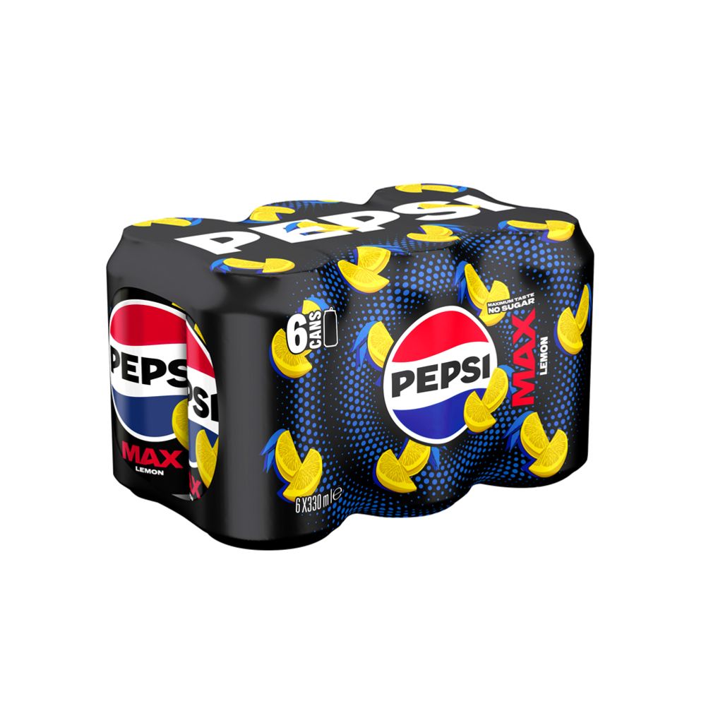 Pepsi Max Lemon virvoitusjuoma 0,33 l 6-pack