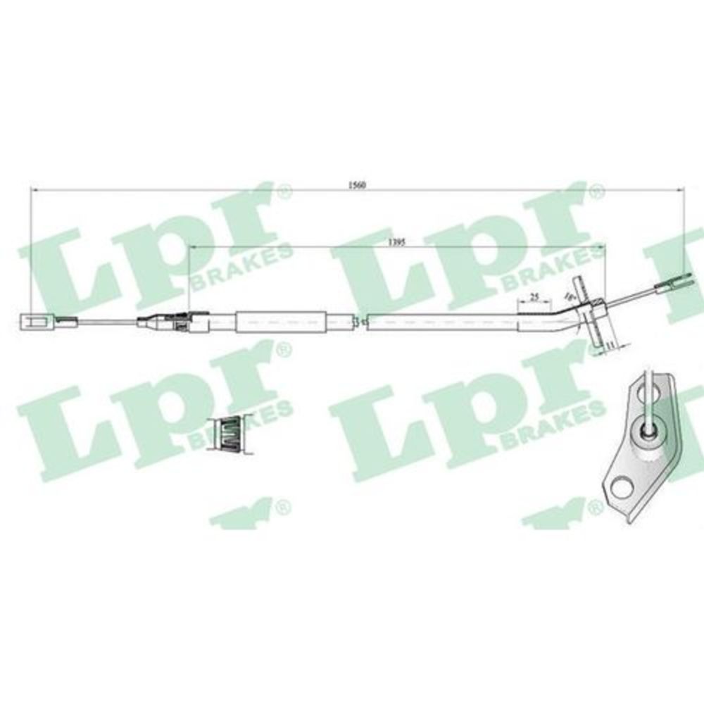 Käsijarruvaijeri 24-7658