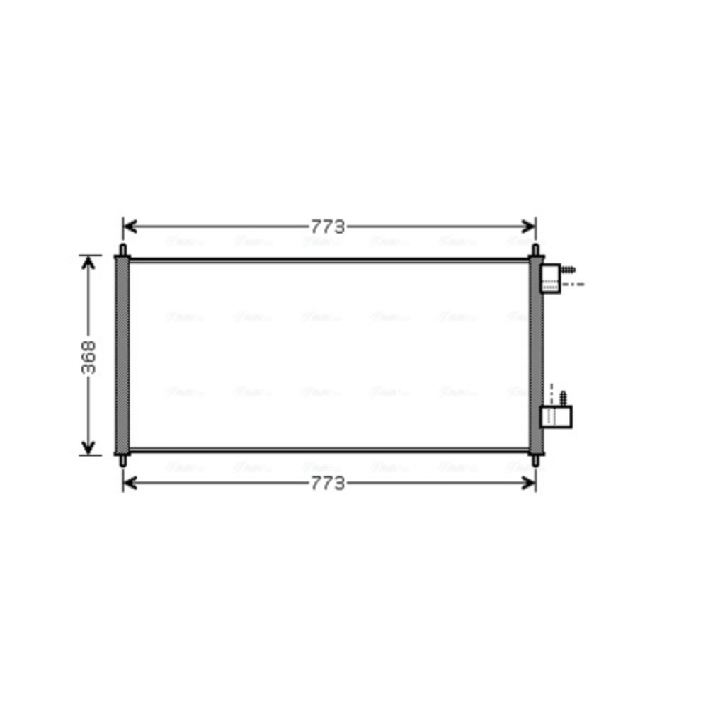 Ilmastointilaitteen lauhdutin 30-00524