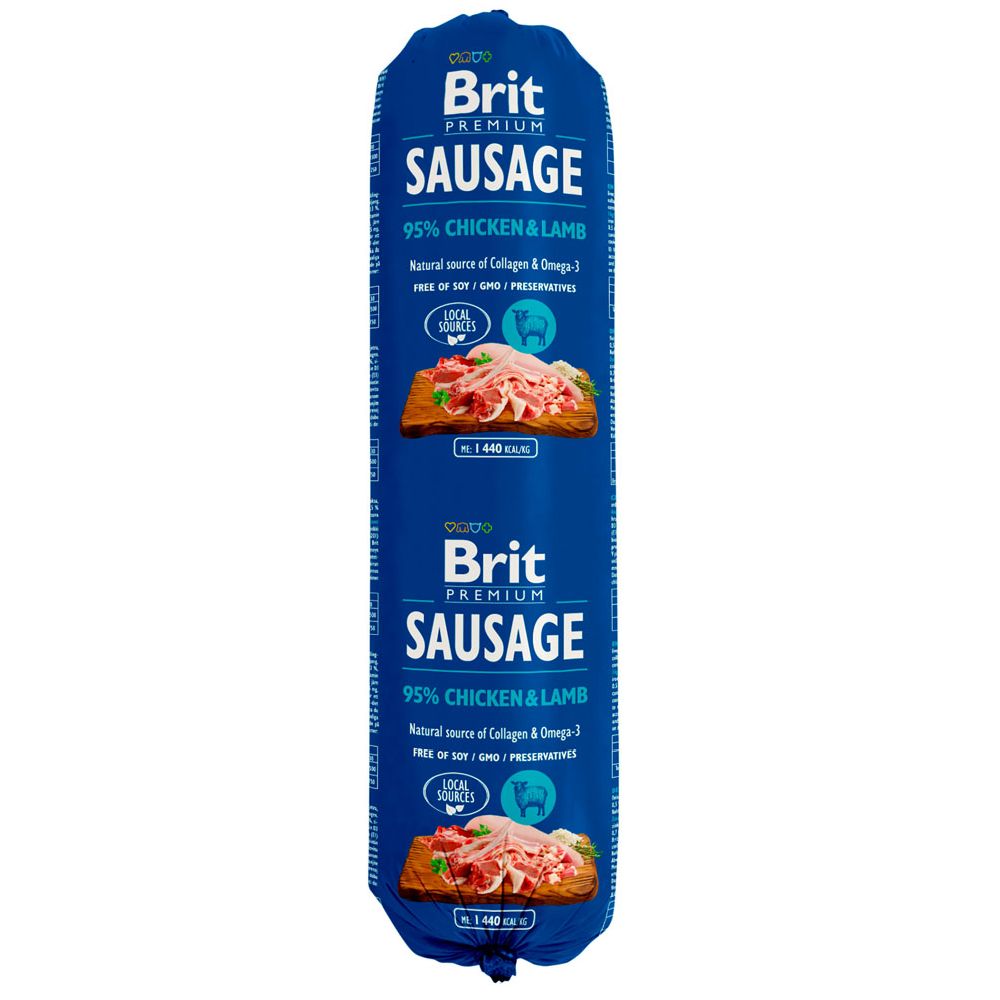 Brit Premium korv kyckling-lamm 800 g