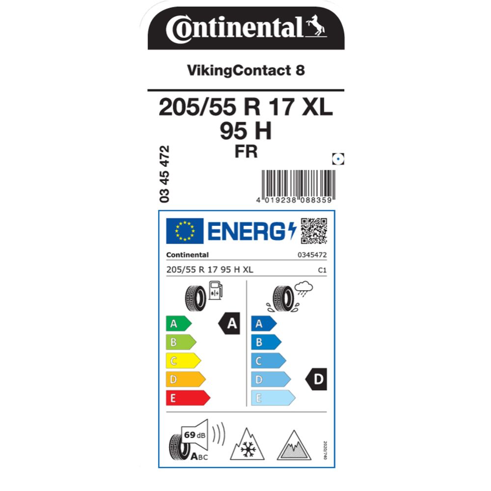Continental VikingContact 8 205/55 R17 95H XL kitkarengas
