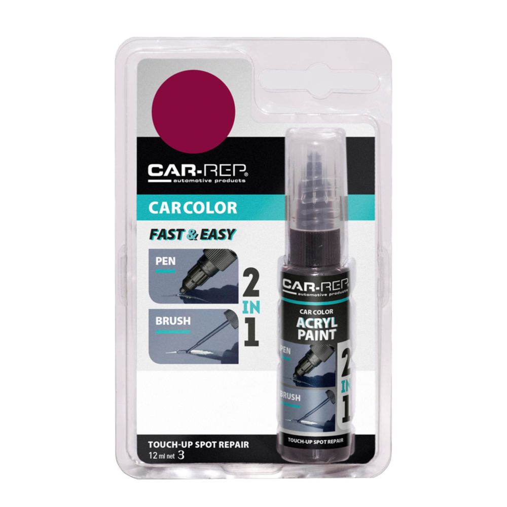 CAR-REP Touch-up reparationspenna 12 ml 124020 Red