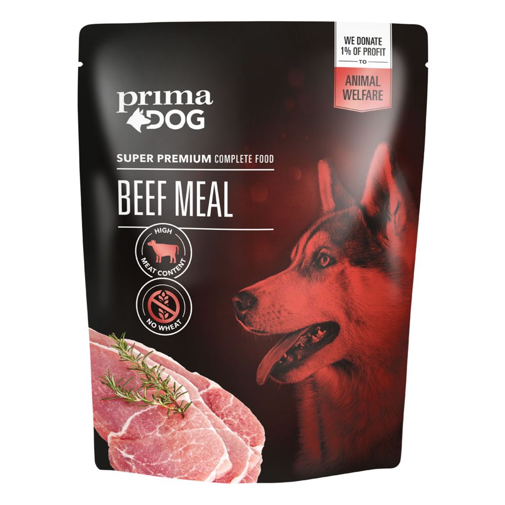PrimaDog biff portionsmåltid 260 g