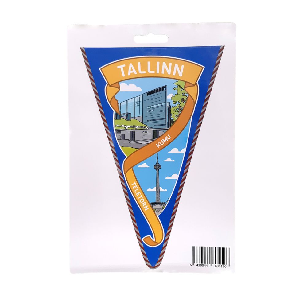 Vimplikujuline kleebis Tallinn
