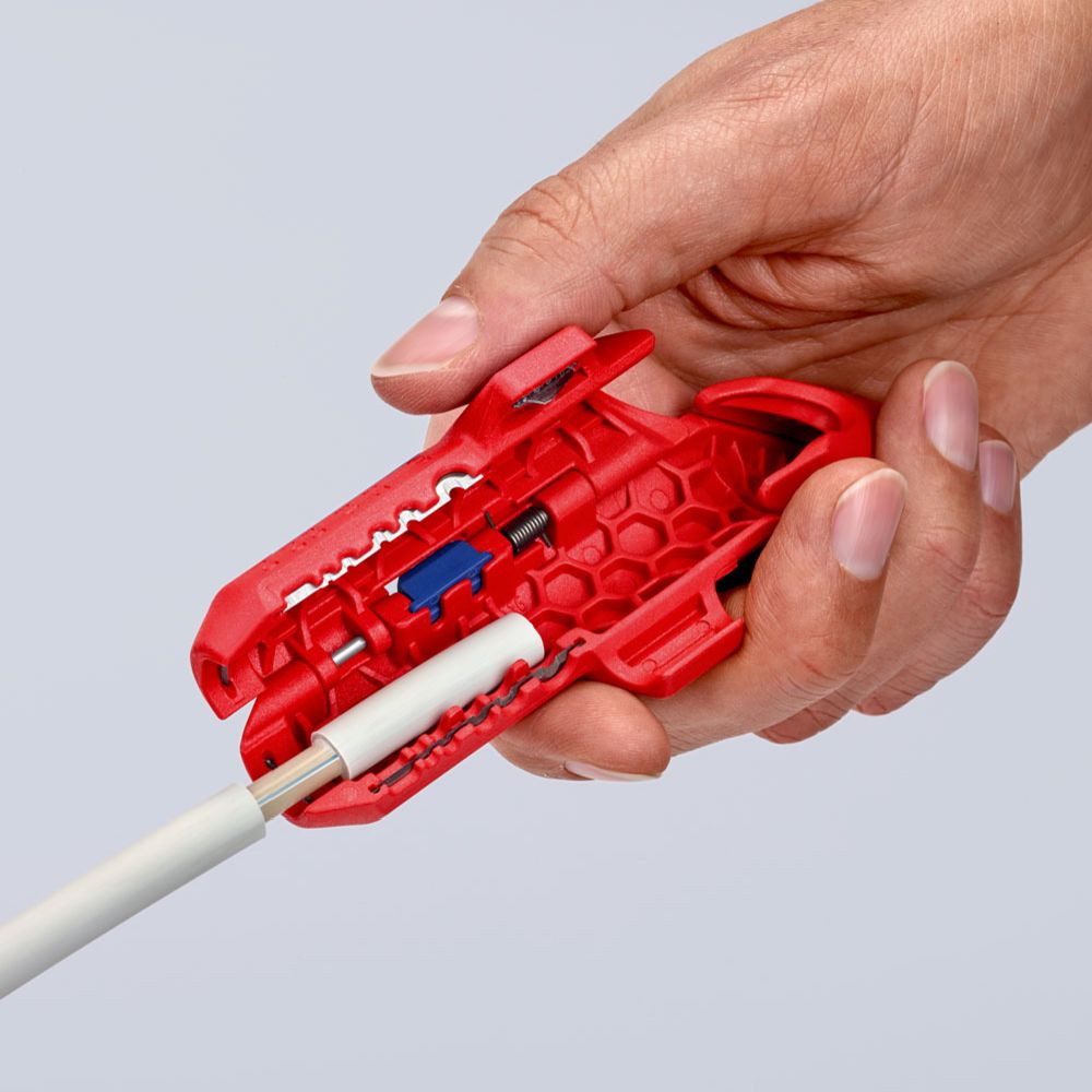 Knipex 16 95 01 Ergo Strip® kabelskalare för data-, Koax- och elkablar