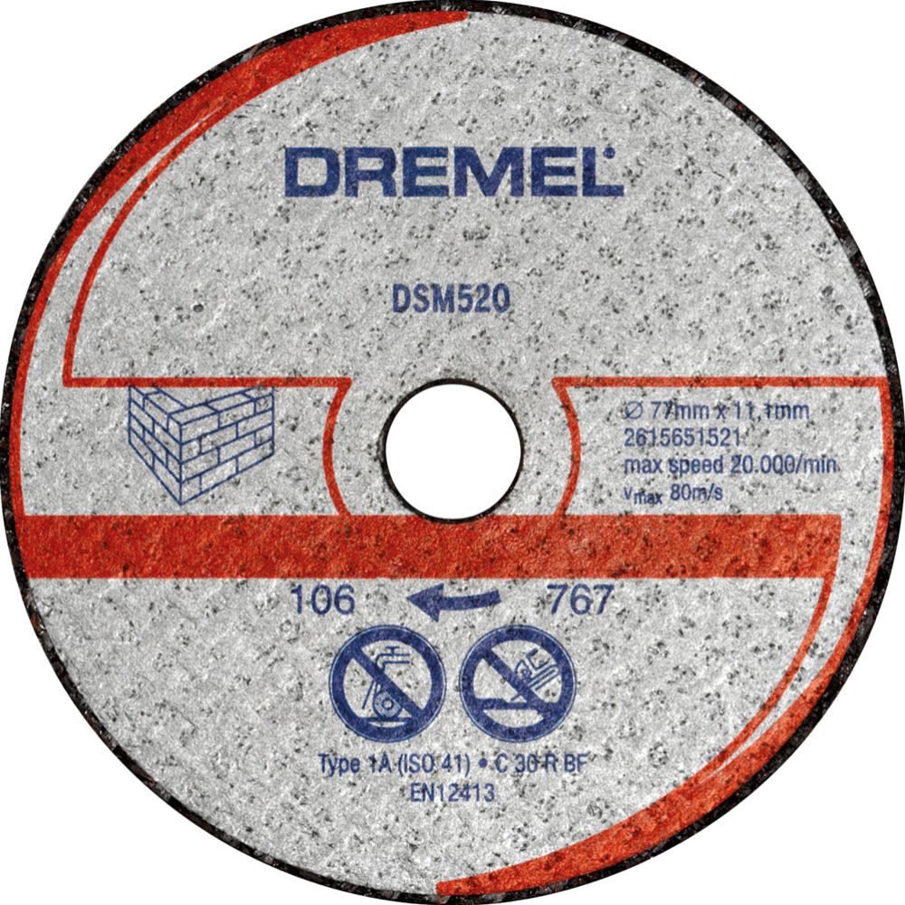 Dremel DSM520 kapskiva mursten