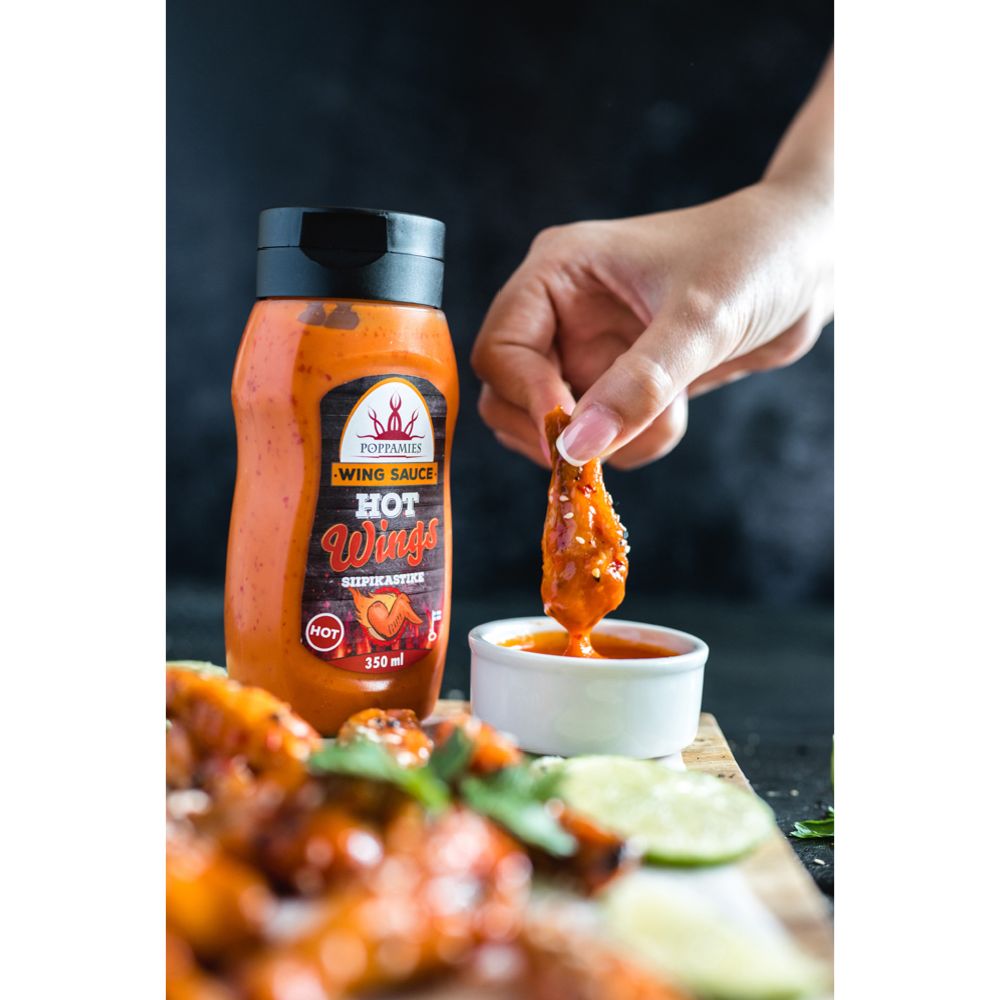 Poppamies Wing Sauce Hot 340 g