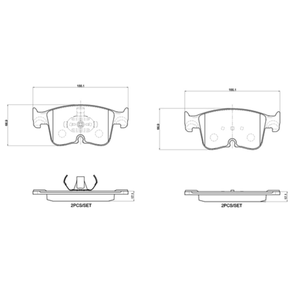 Bromsbeläggssats 22-00739