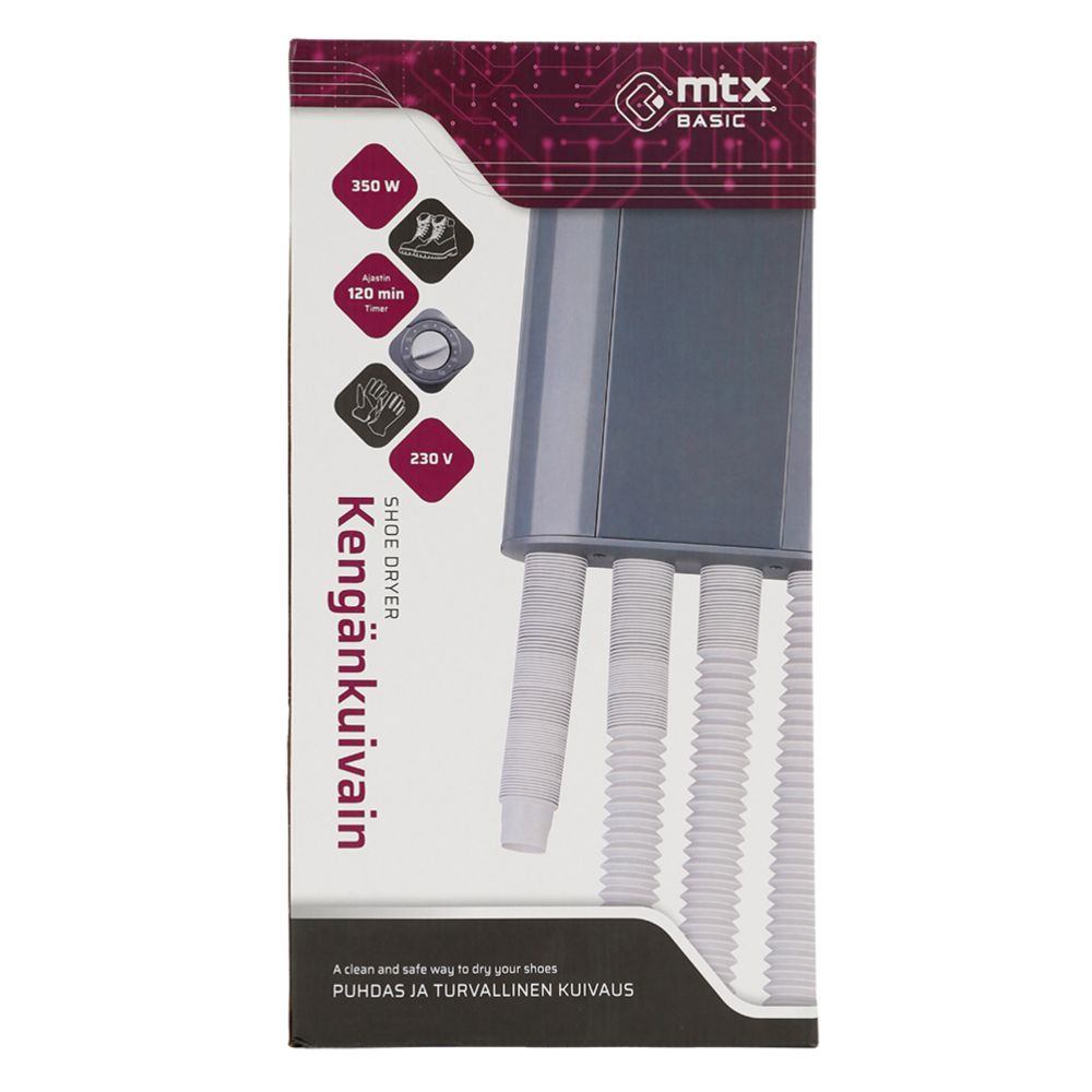 MTX Basic kengänkuivaaja 350 W ajastimella