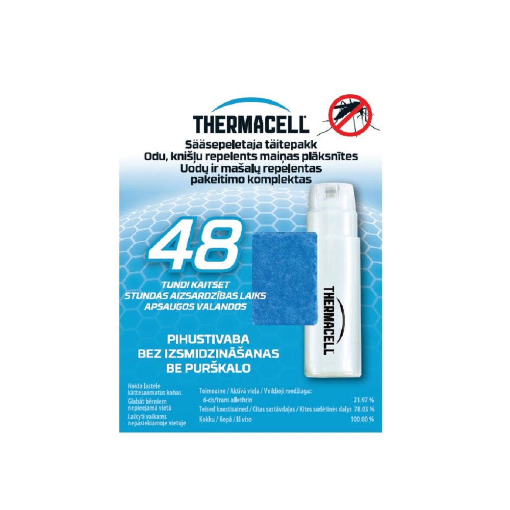 Thermacell sääsepeletaja täitepakend, 48 h