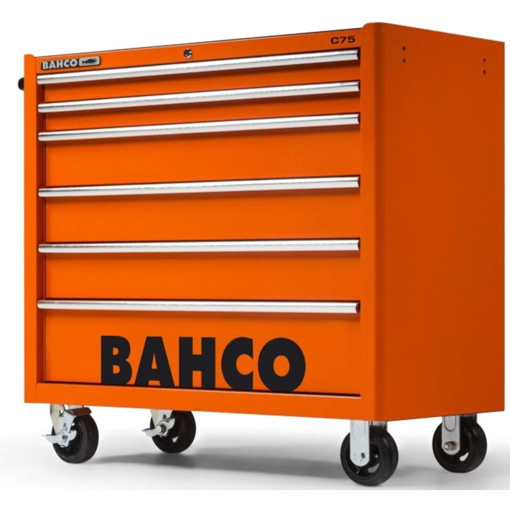 Bahco 1475KXL6 työkaluvaunu C75 oranssi 6 laatikkoa