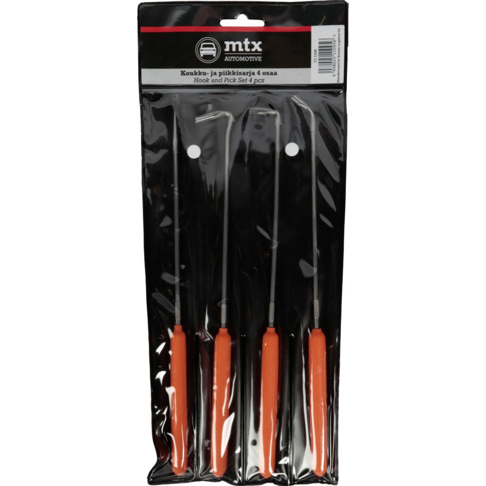 MTX Automotive konksu- ja nõelakomplekt, 4 osa