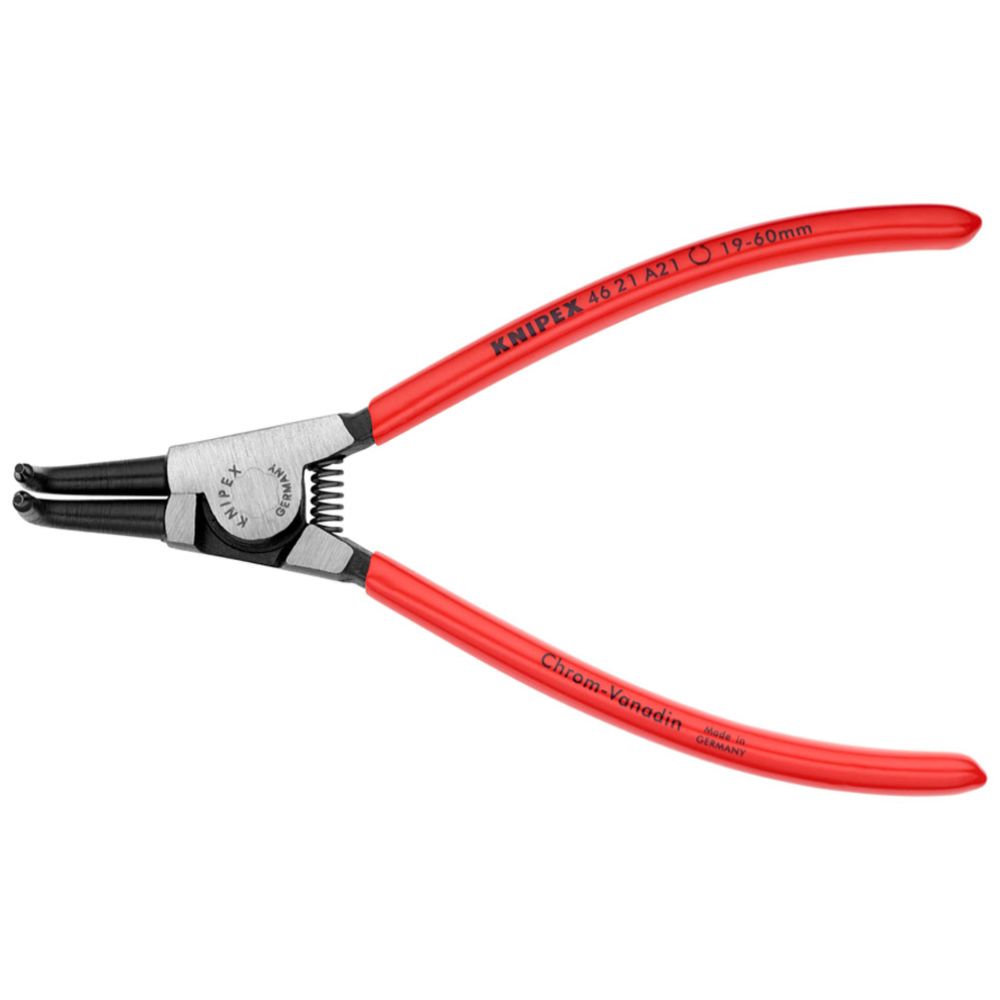 Knipex® 46 21 A21 lukustusrõngatangid painutatud välimised 19-60 mm 170 mm
