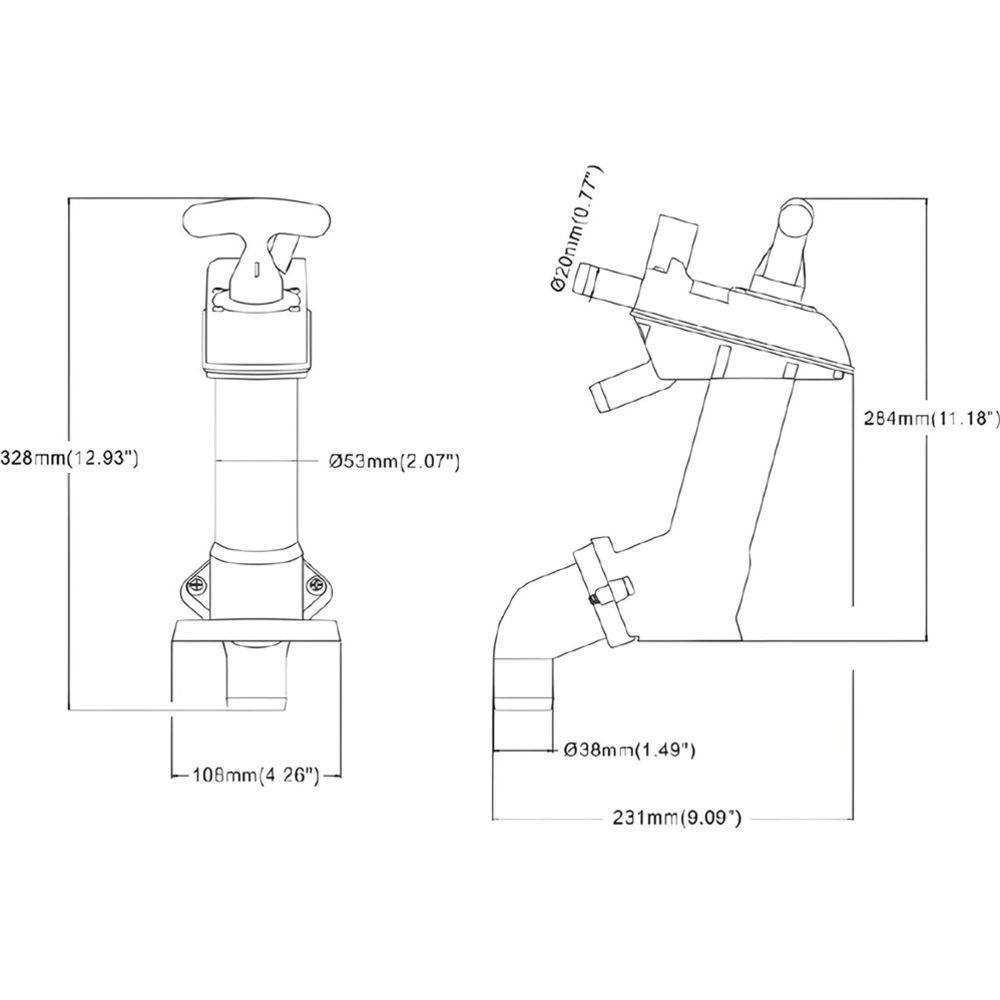 Seaflo Twist and Lock WC pumppu