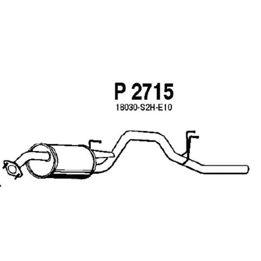 Bakre ljuddämpare 14-2906