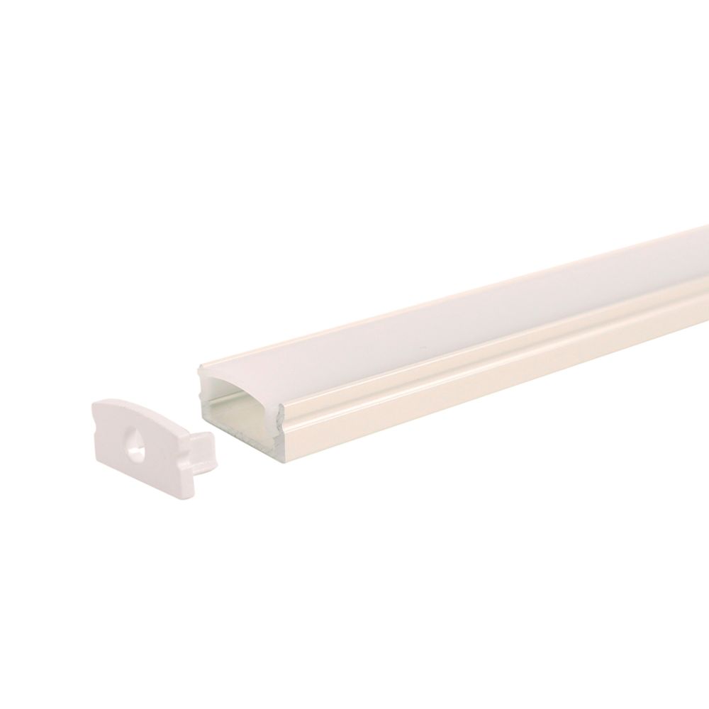 Led Energie LED-valgusriba paigaldusprofiil, sirge, valge, 1 m