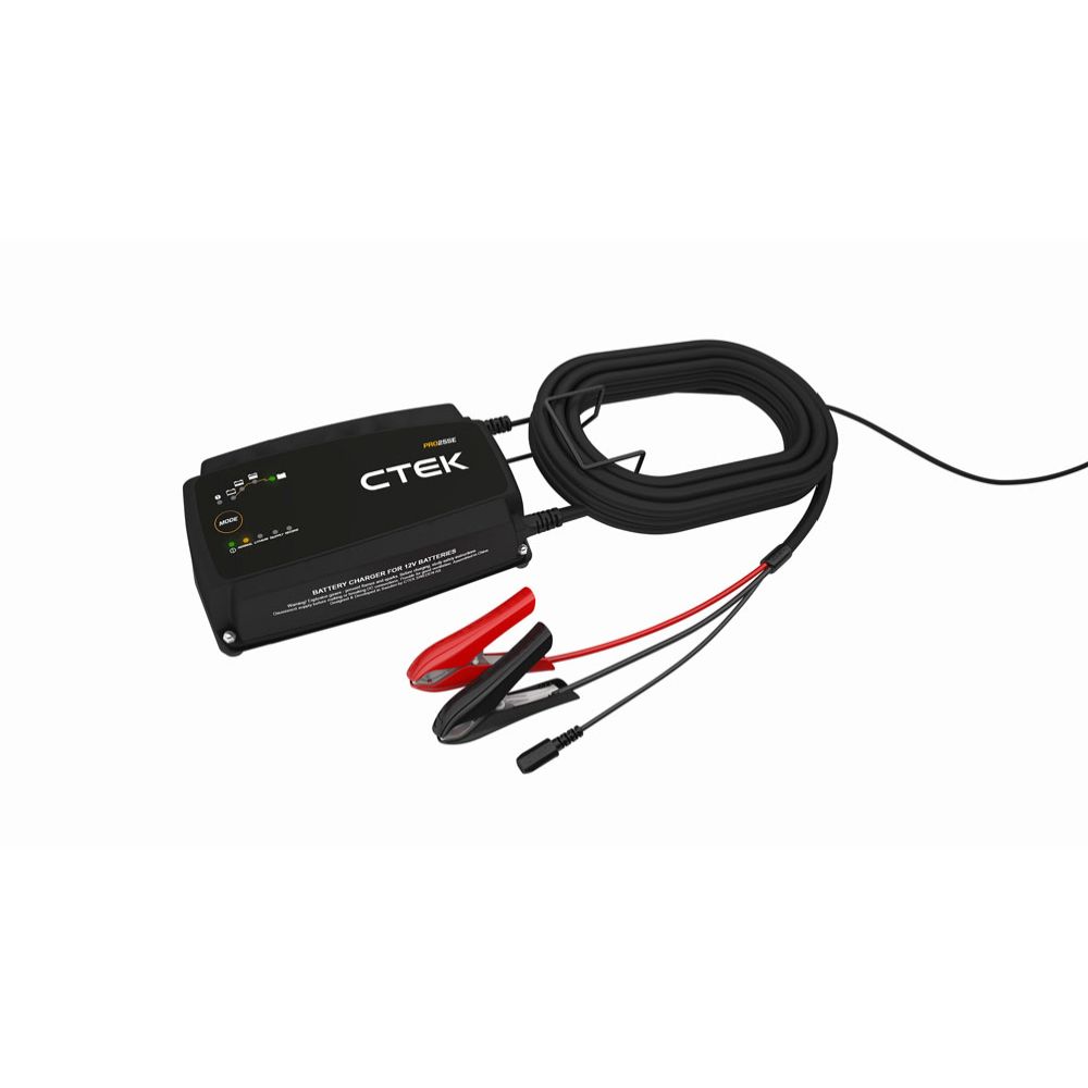 CTEK PRO25SE underhållsladdare 12 V/25 A (6 m laddningskablar)