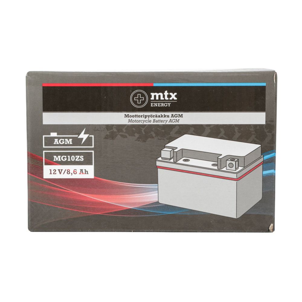 MTX Energy mootorratta AGM-aku 12 V 8,6 Ah "MG10ZS" (P150 x L87 x K95 mm)