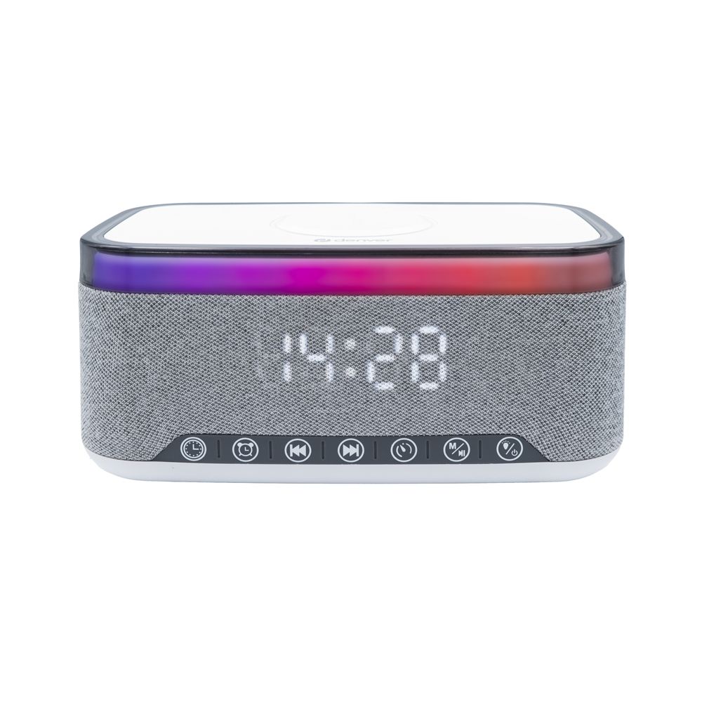 Denver CRQ-225 Bluetooth-kelloradio langattomalla latauksella