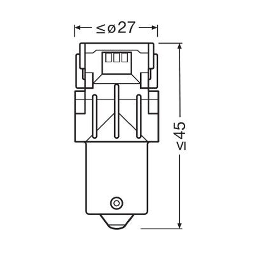 Osram PY21W LED-lampa orange 2 st.