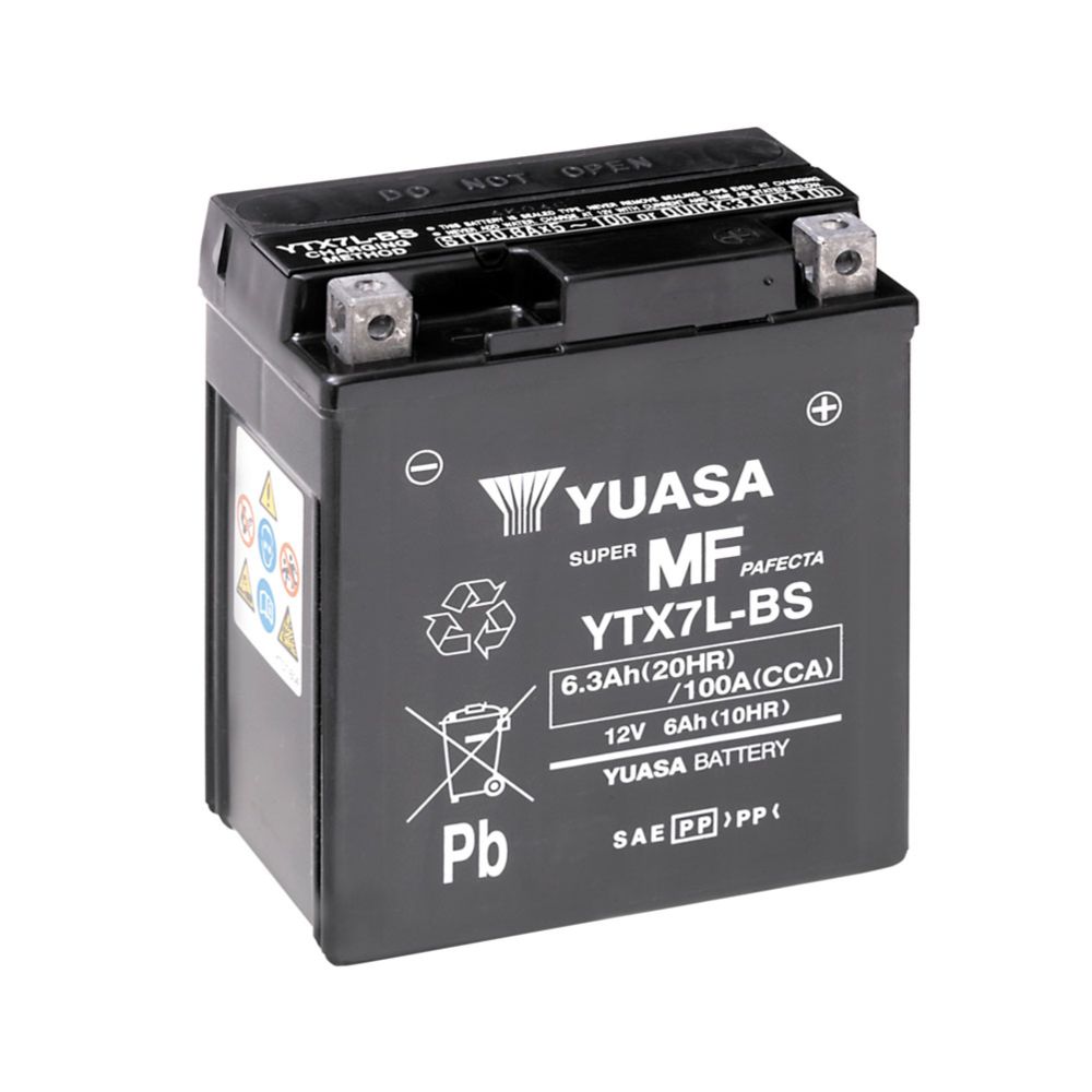 Yuasa MP-akku 12V 6Ah "YTX7L-BS"